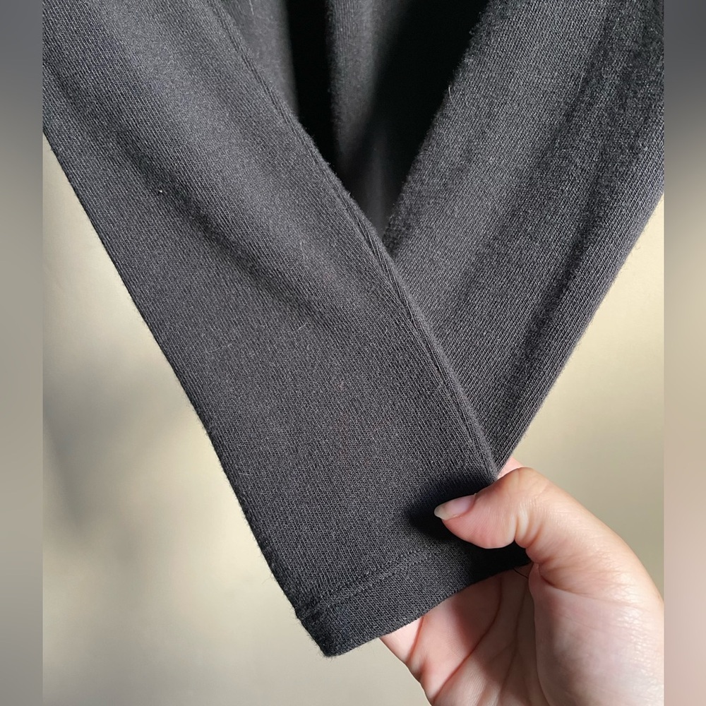 Madewell Stretchy Soft Basic Black Long Sleeve Bo… - image 2